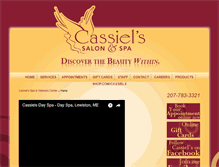 Tablet Screenshot of cassiels.com